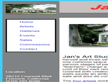 Tablet Screenshot of jansartstudios.com